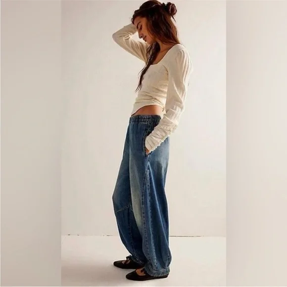 We The Free Oslo Pull-On Jeans Free People - Picture 8 of 9